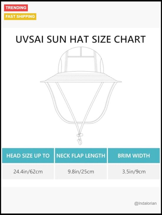 UPF 50+ Foldable Sun Hat with Wide Brim and Large Neck Flap for Men Women UV main image 5